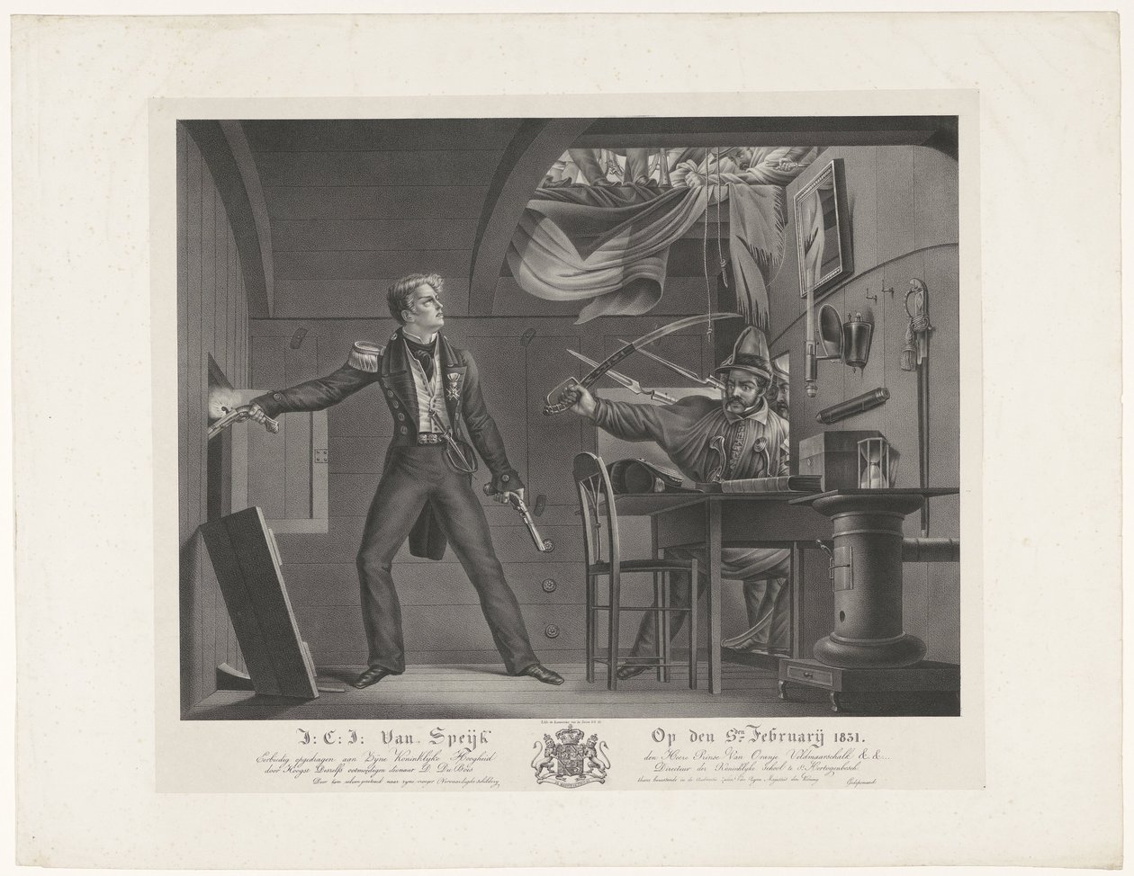 J.C.J. Van Speijk on February 5, 1831 by Dominicus Franciscus du Bois