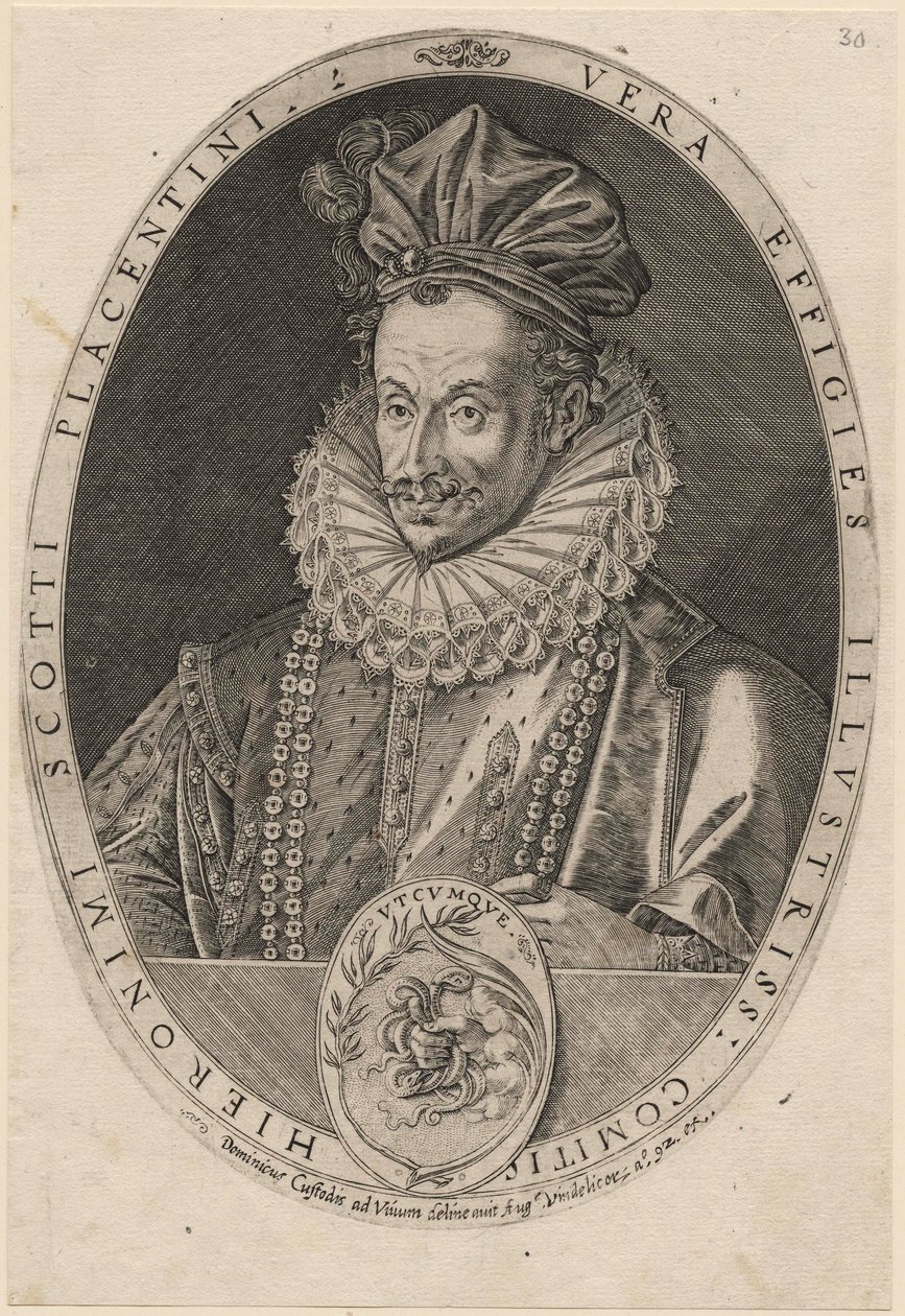 Jeronimo Scotto, before 1615 by Dominicus or Custodis Custos