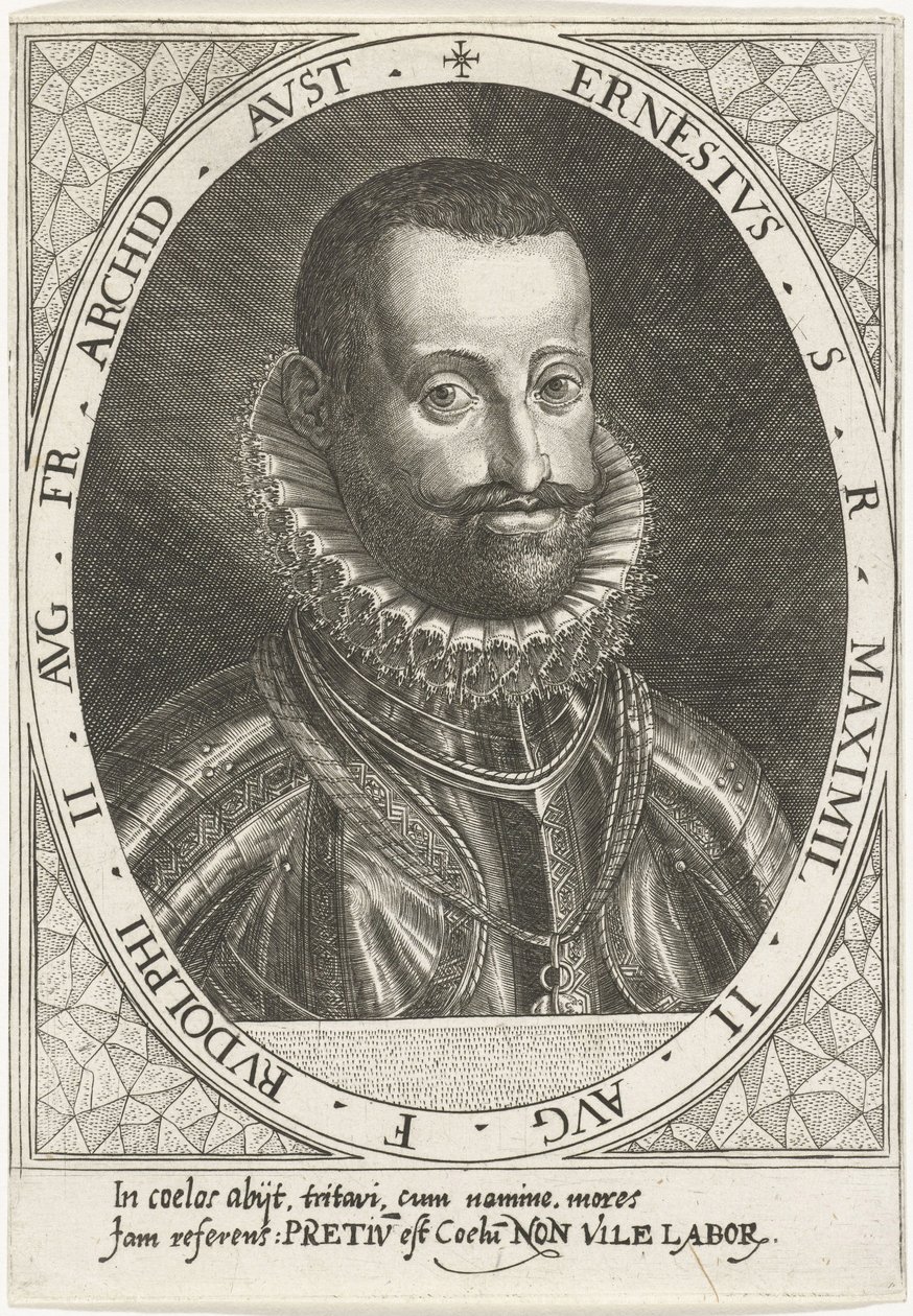 Portrait of Archduke Ernest of Austria, 1553-1595, ca 1595-1597 by Dominicus or Custodis Custos