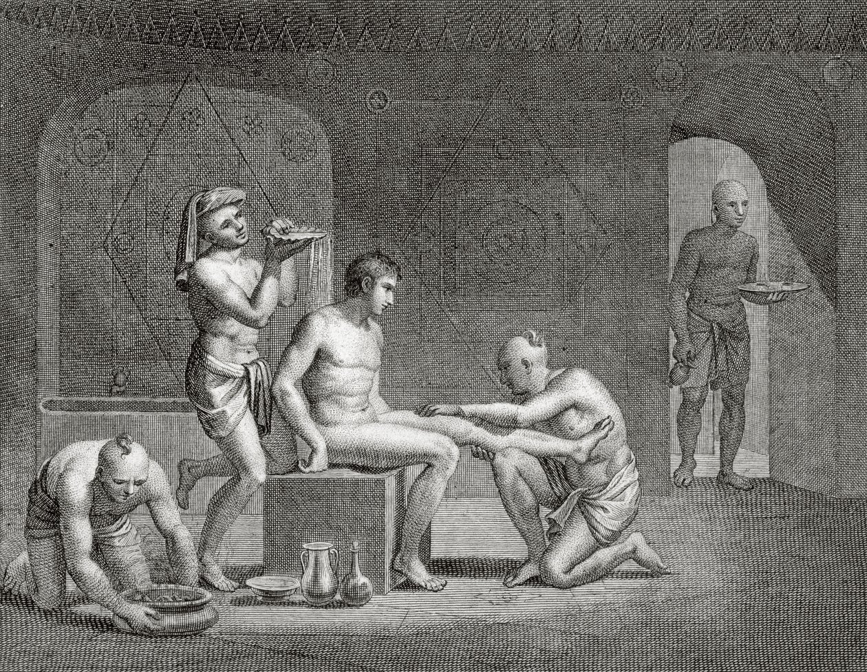 Inside an Egyptian Bathhouse, c.1820s by Dominique Vivant Denon