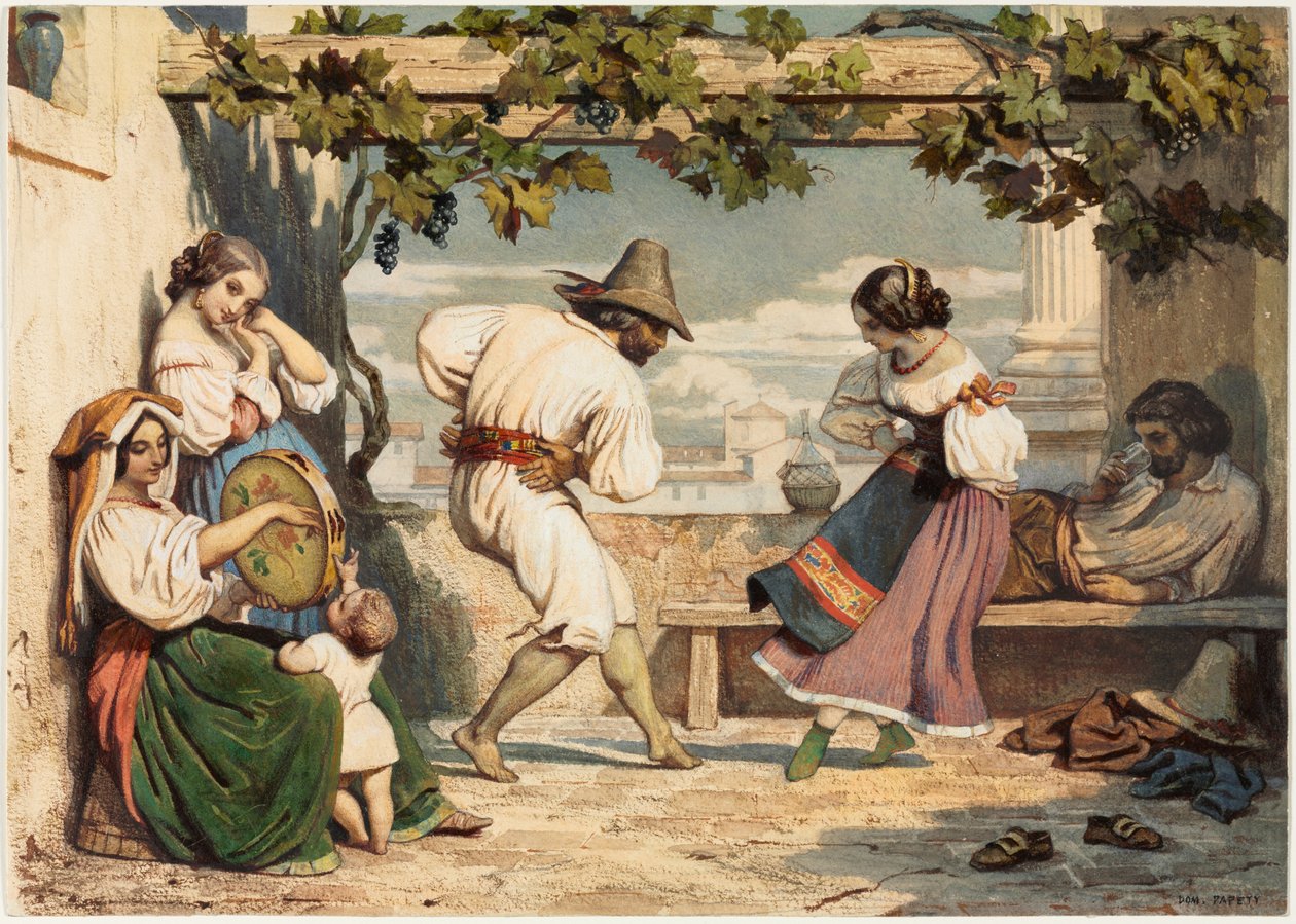 La Saltarelle, c.1800 by Dominique Louis Papety