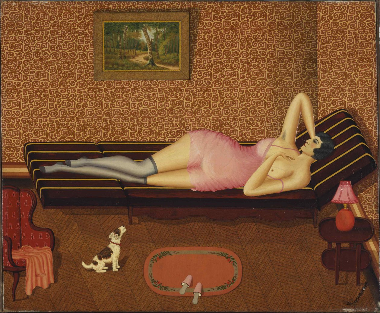 Summer Siesta Woman Lying by Dominique Peyronnet