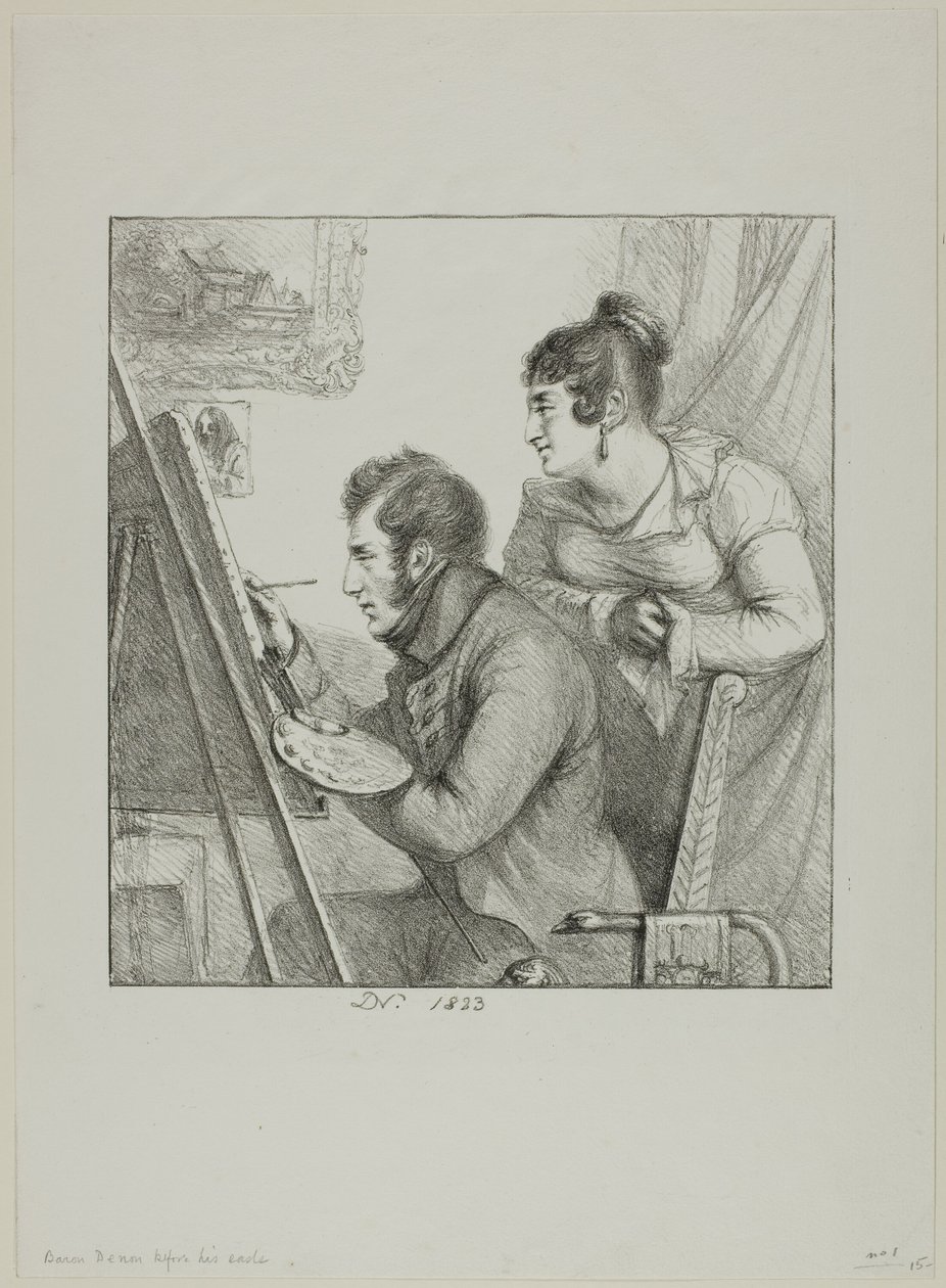 Baron Denon before his Easel by Dominique Vivant Denon