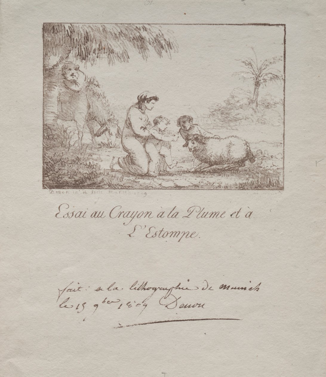 Holy Family on the Flight into Egypt, 1809 by Dominique Vivant Denon