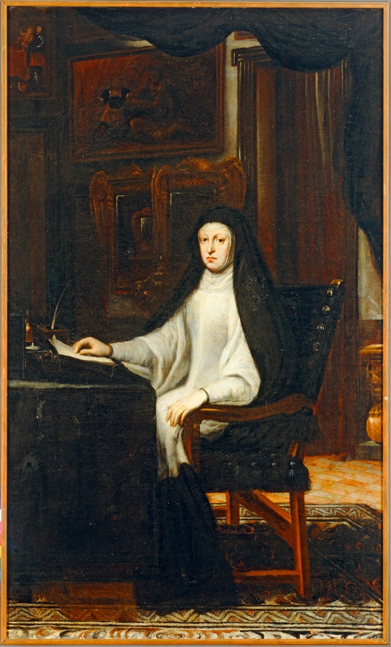Marianne of Austria, Daughter of Ferdinand III, Wife of Felipe IV by Don Juan Carreno de Miranda