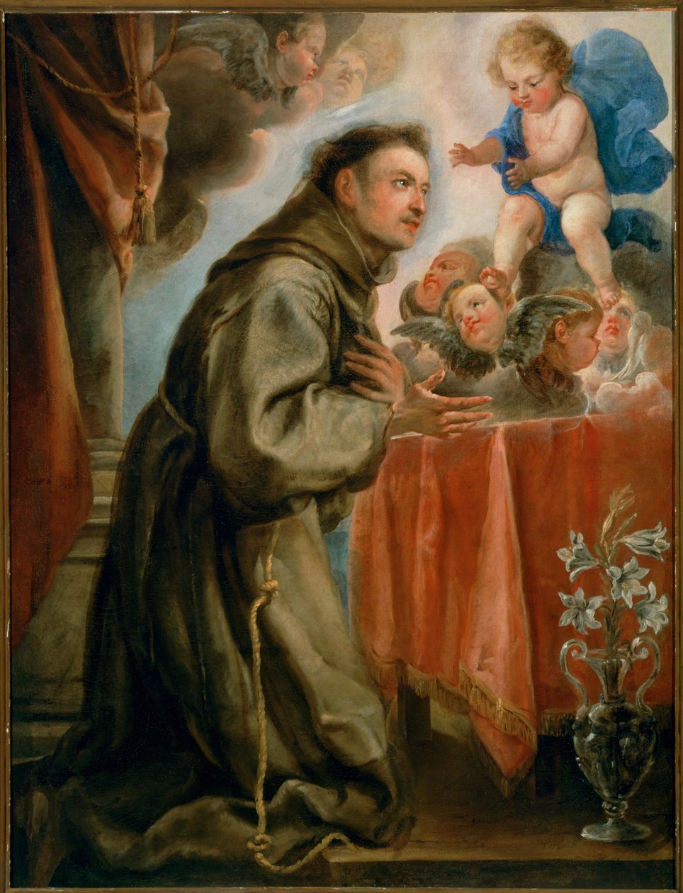 Saint Anthony of Padua and the Infant Jesus by Don Juan Carreno de Miranda