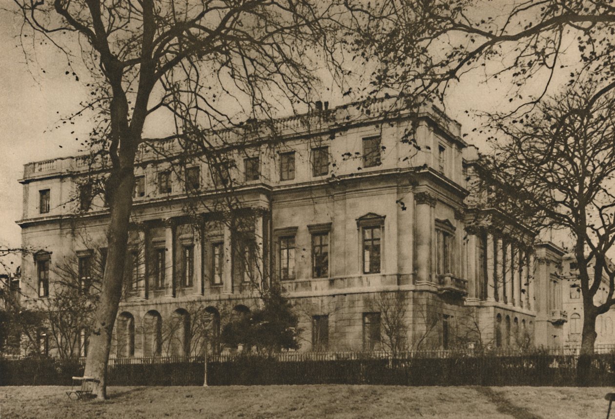 A View of London Museum at Lancaster House Through The Green Park Railings, c1935 by Donald McLeish