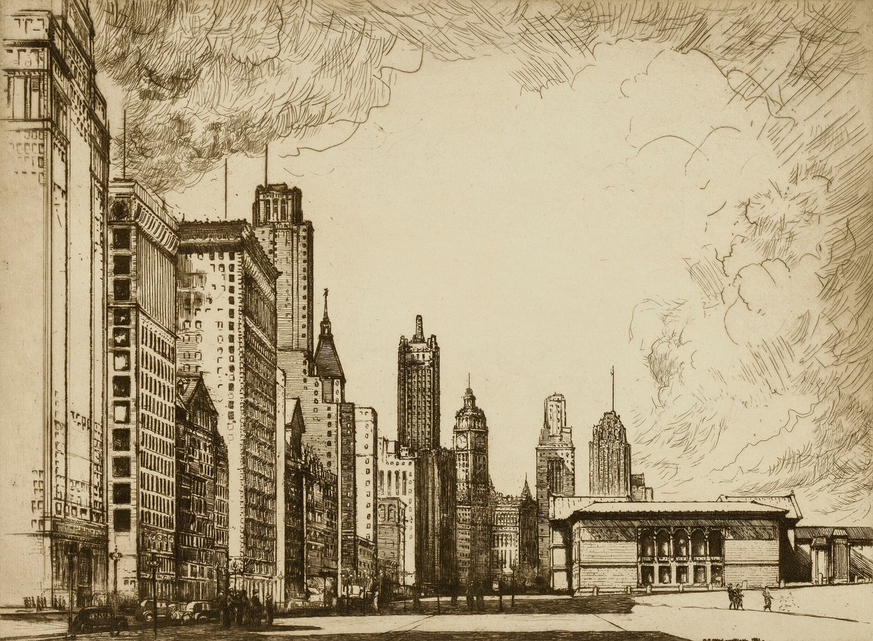 Chicago, Michigan Avenue No. 2 by Donald Shaw MacLaughlan