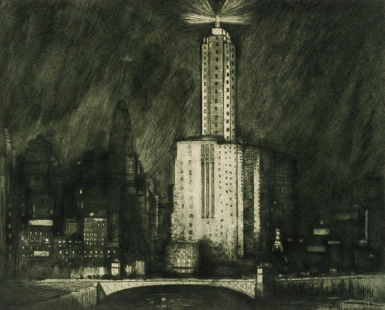 Chicago, the Wacker Drive by Donald Shaw MacLaughlan