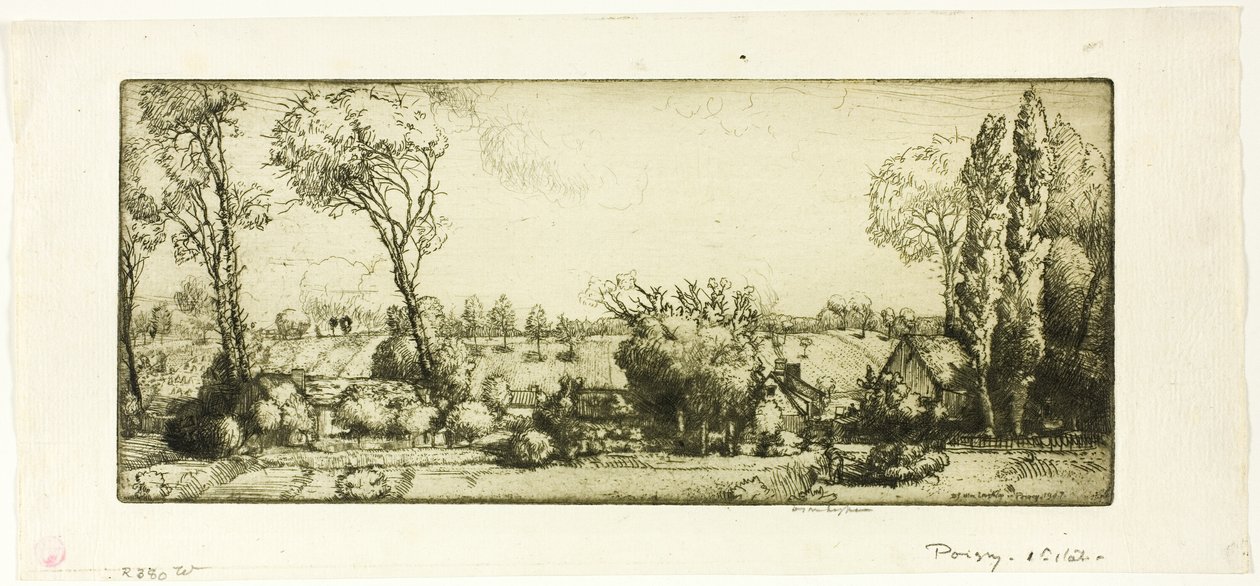Landscape, Poigny by Donald Shaw MacLaughlan