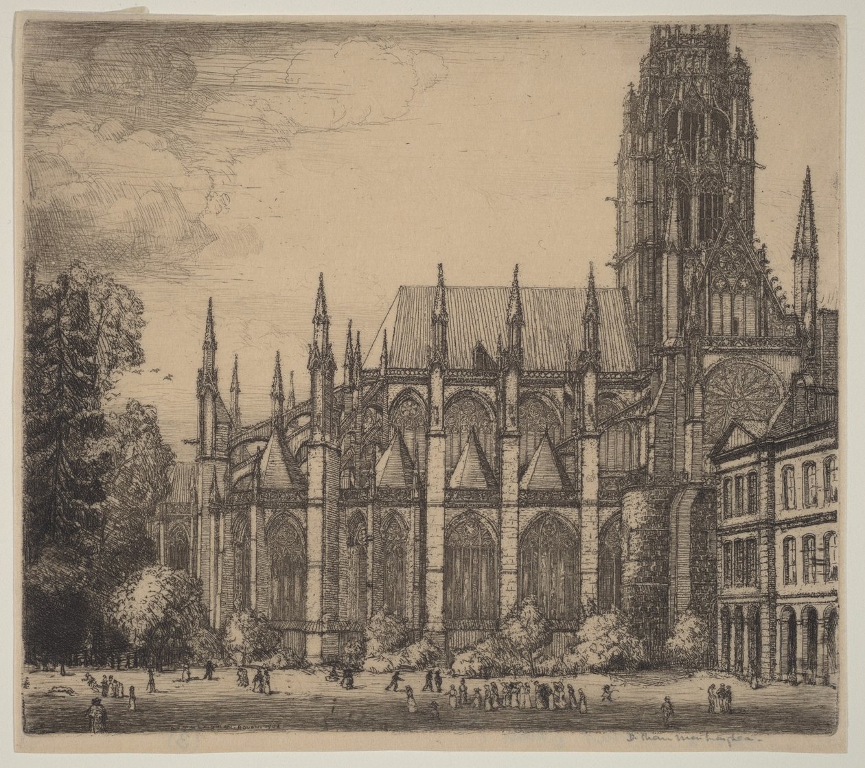 St. Ouen, Rouen by Donald Shaw MacLaughlan