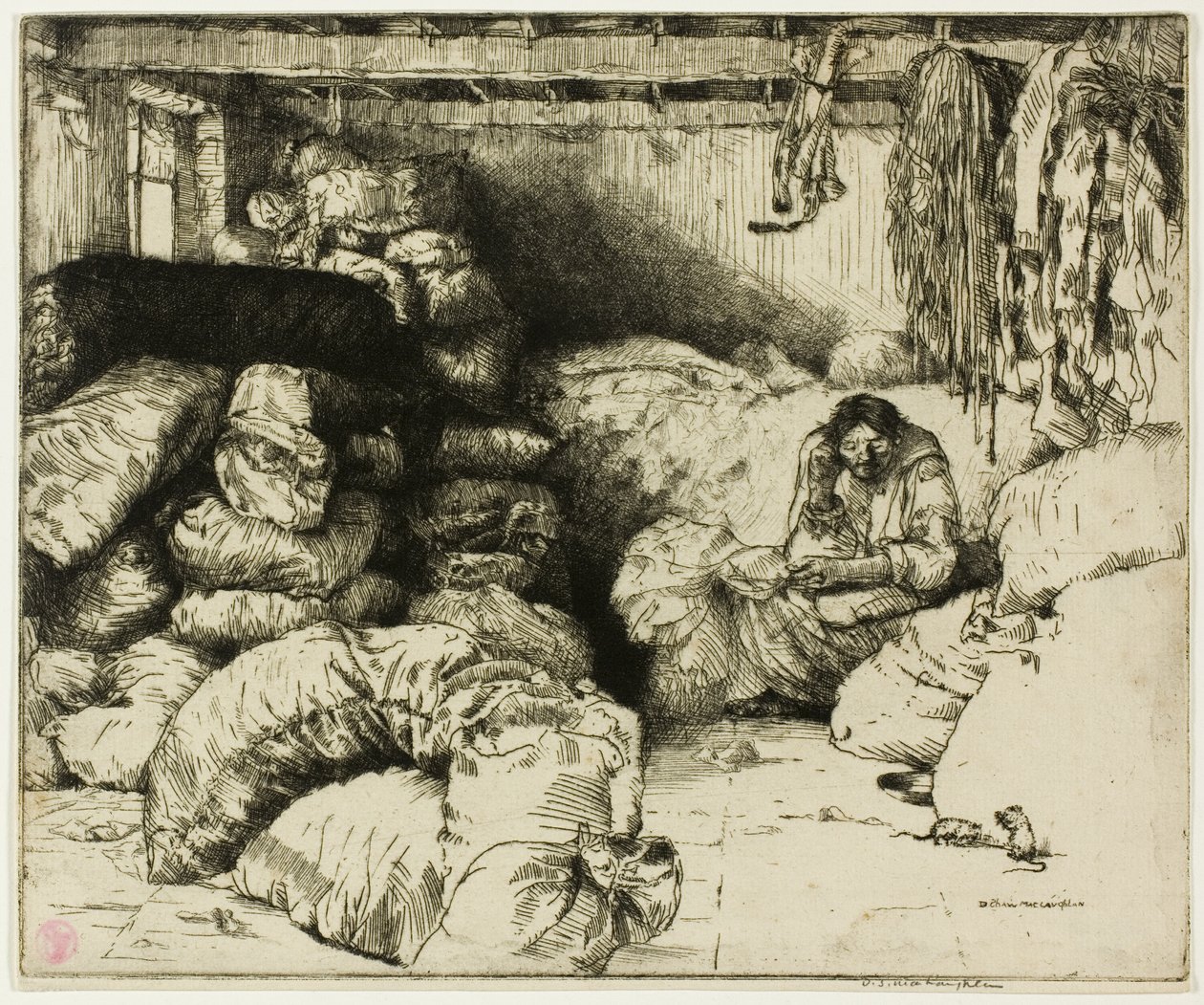 The Sleeping Rag Vendor by Donald Shaw MacLaughlan