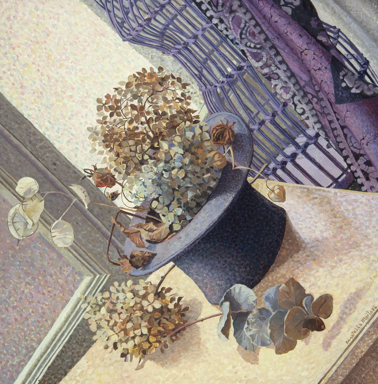 Still life with tuba and mannequin by Donatella Merlo
