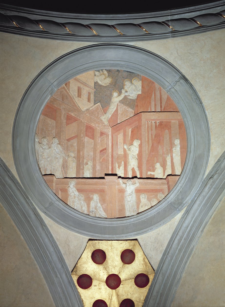 The Ascension of St. John (detail) by Donatello