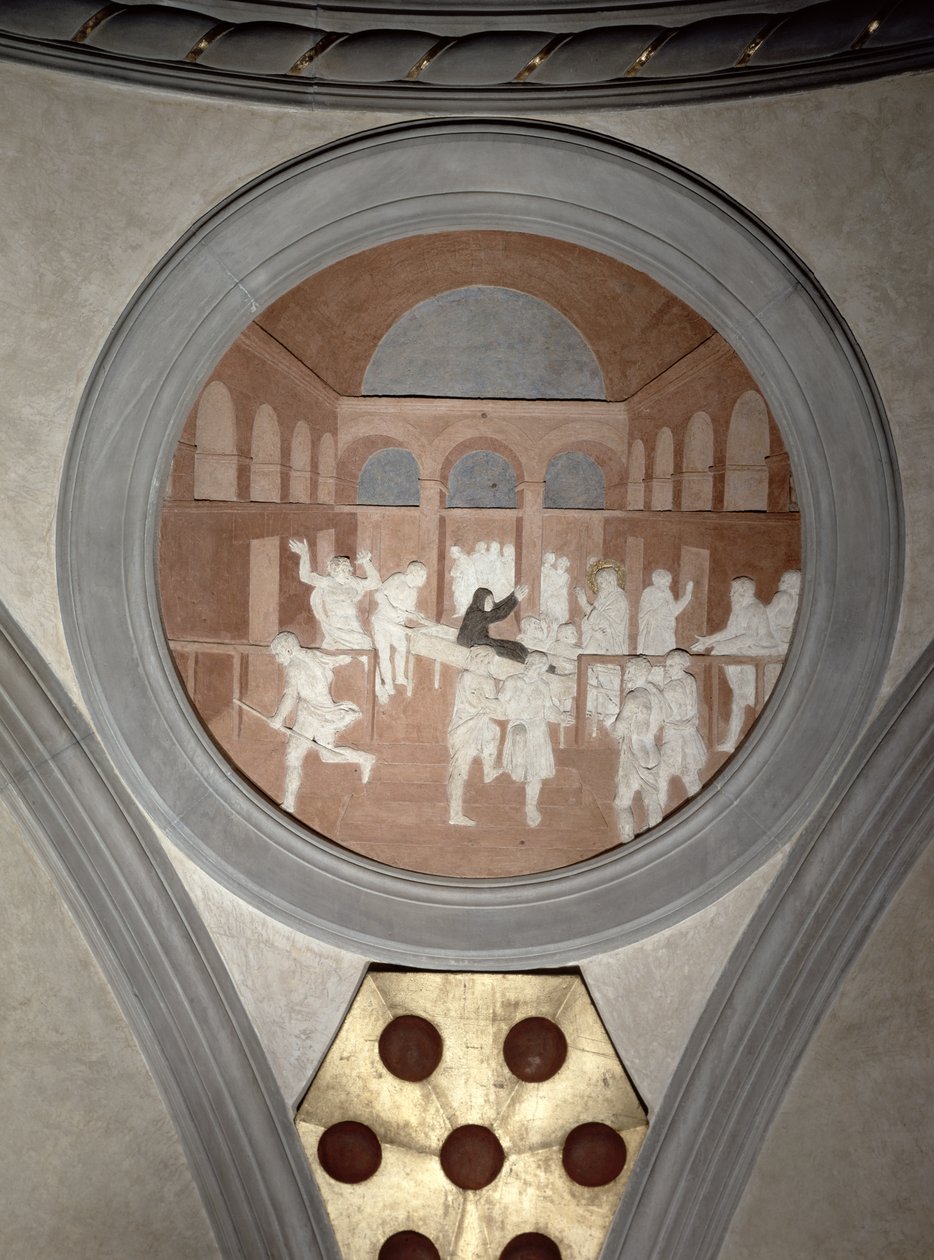 The Raising of Drusiana (detail) by Donatello