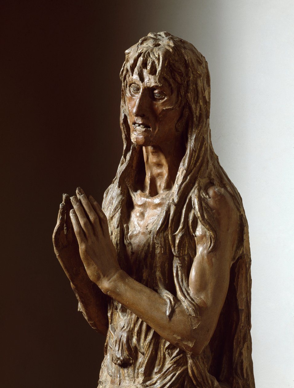 Mary Magdalen (Polychrome wood sculpture) by Donatello