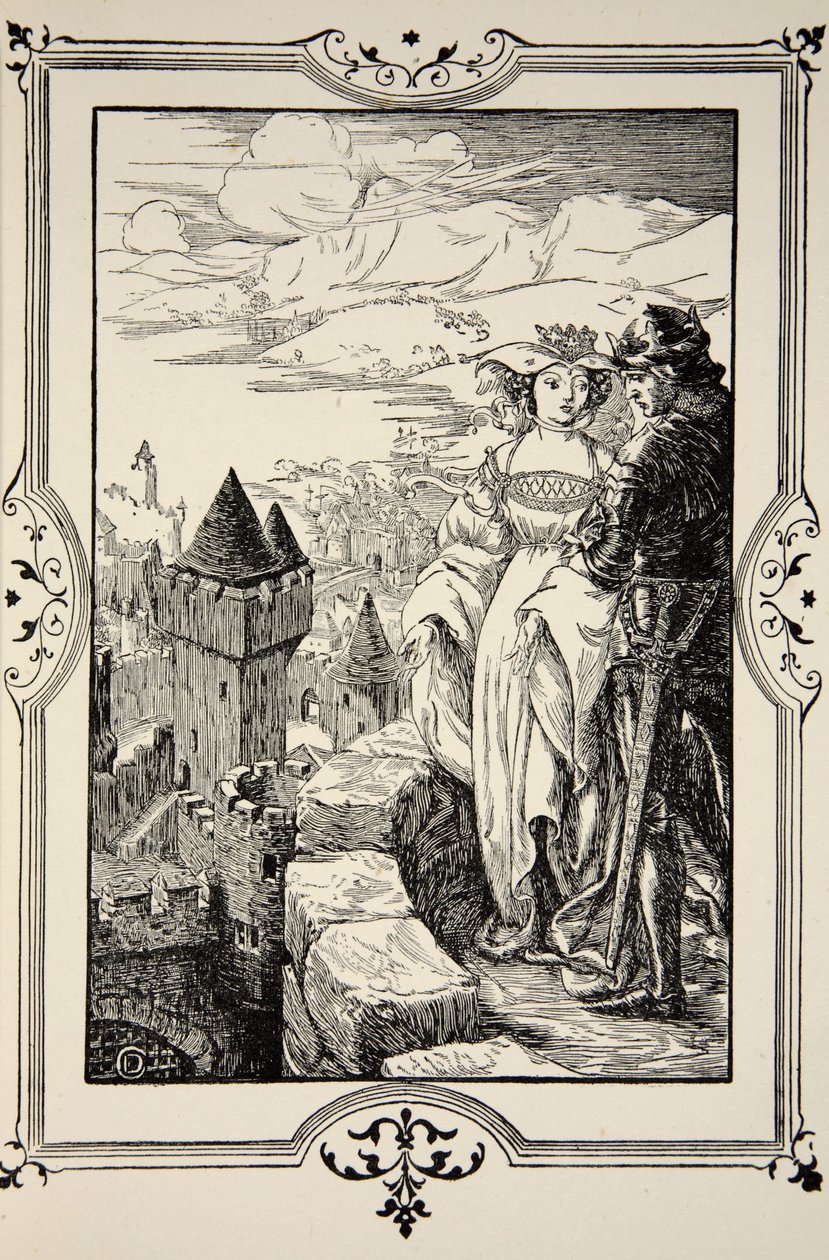 Annoure brought the King out upon the battlements, illustration from 