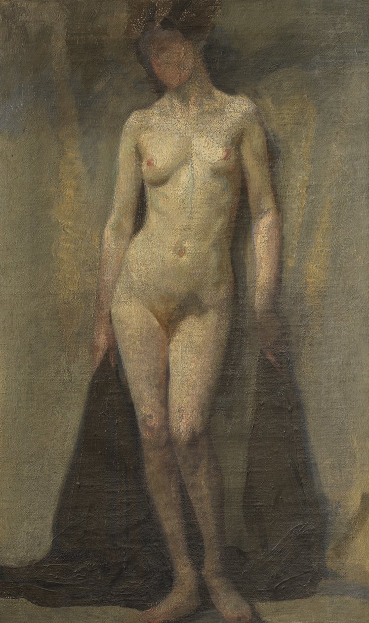 Standing Female Nude (recto) by Dora (attr. to) Carrington