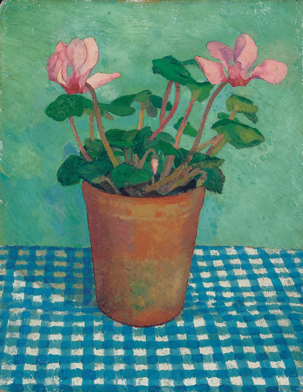 Cyclamen in a Pot by Dora Carrington