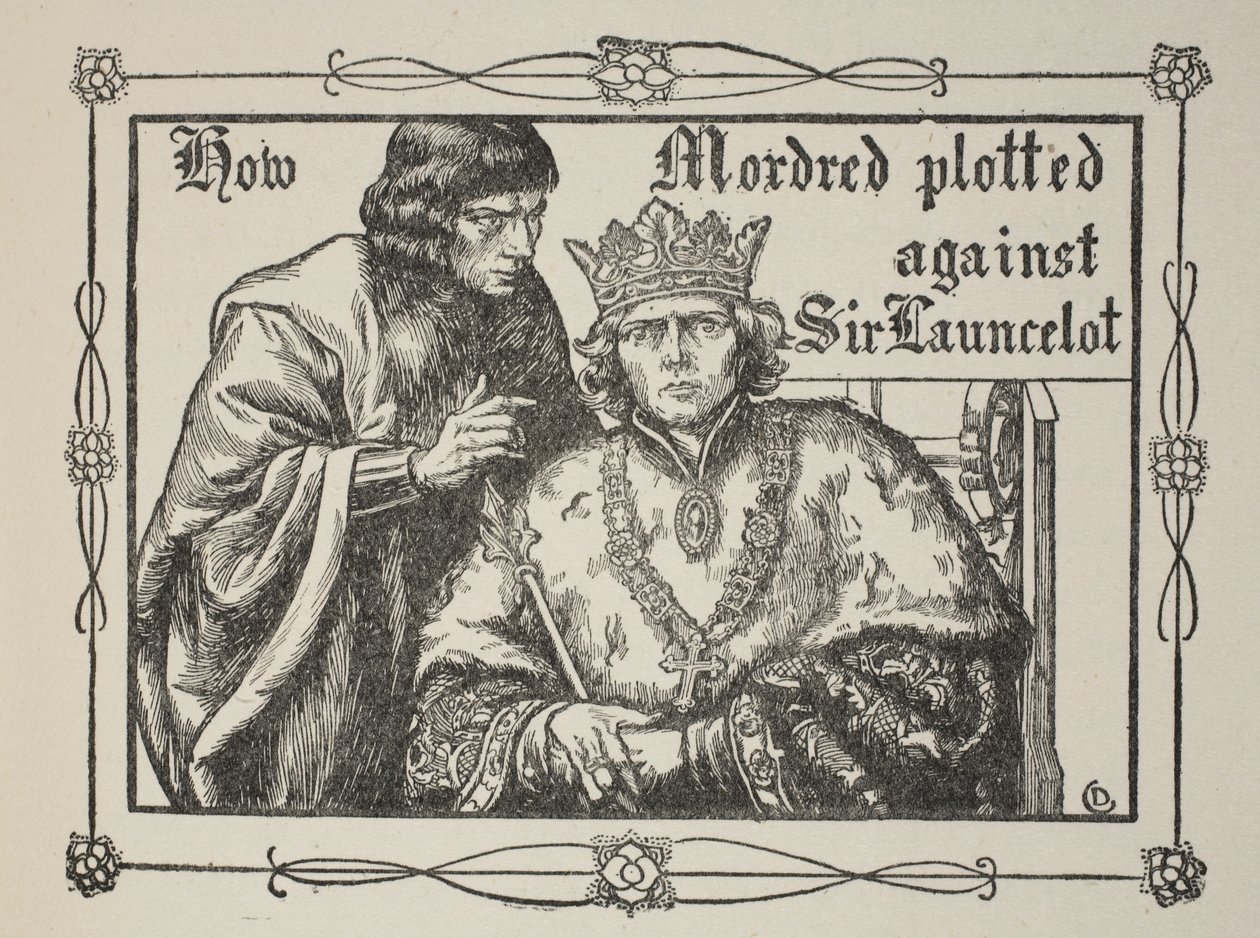 How Mordred plotted against Sir Launcelot, illustration from 