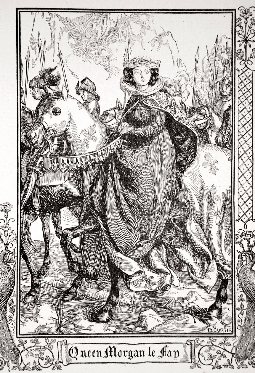 Queen Morgan le Fay, 1905 by Dora Curtis