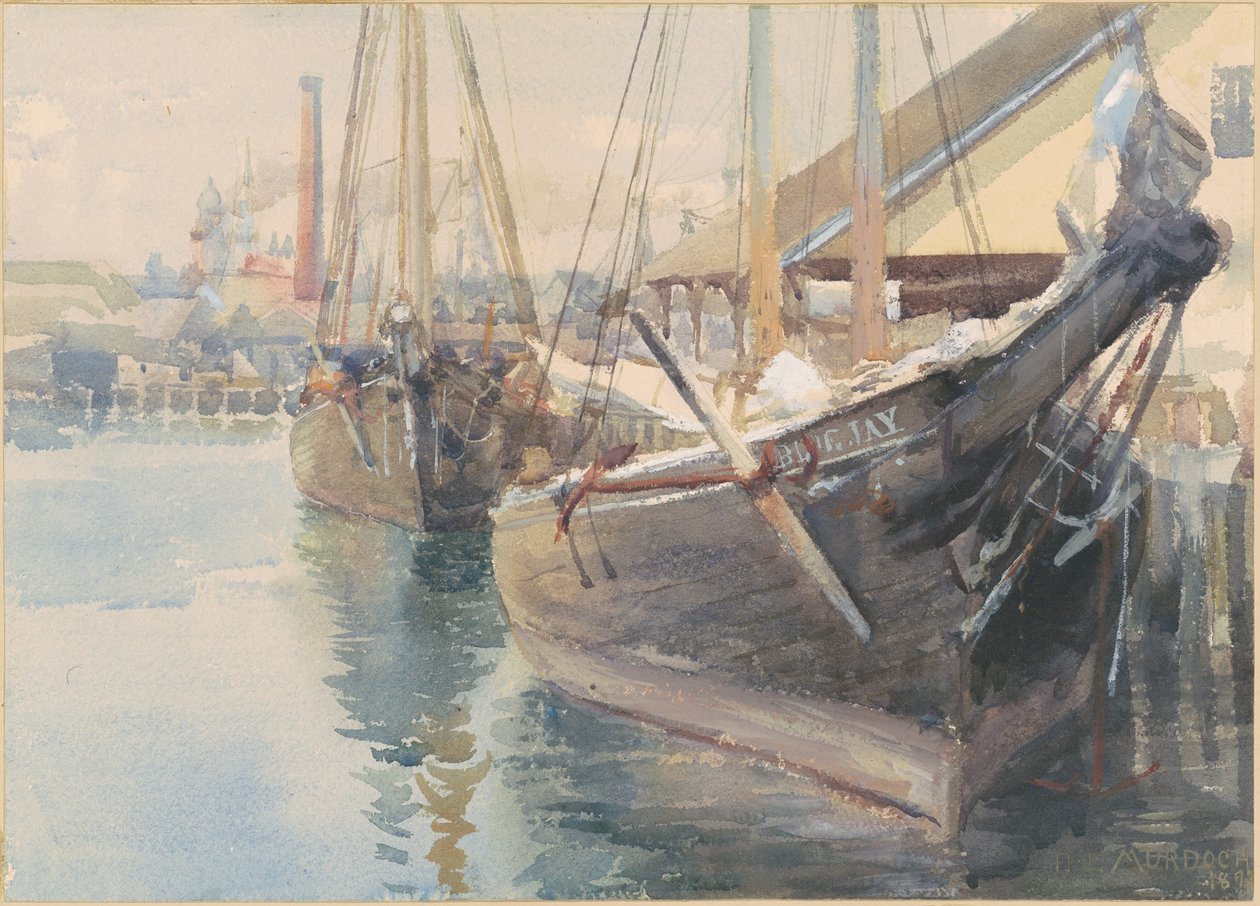 Ships at the Dock by Dora Louise Murdoch