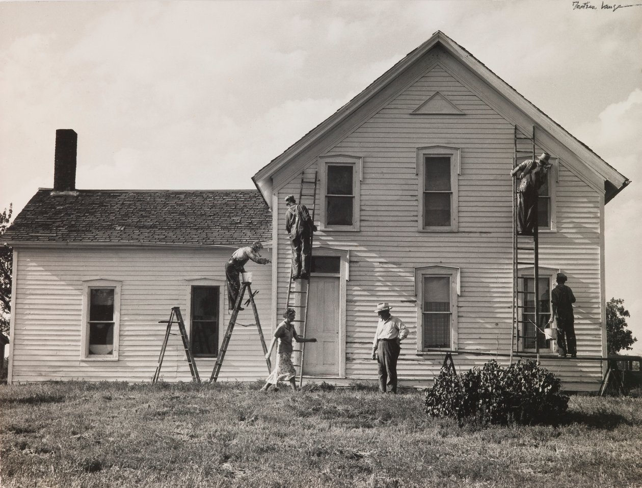 Family Farmstead, Nebraska by Dorothea Lange