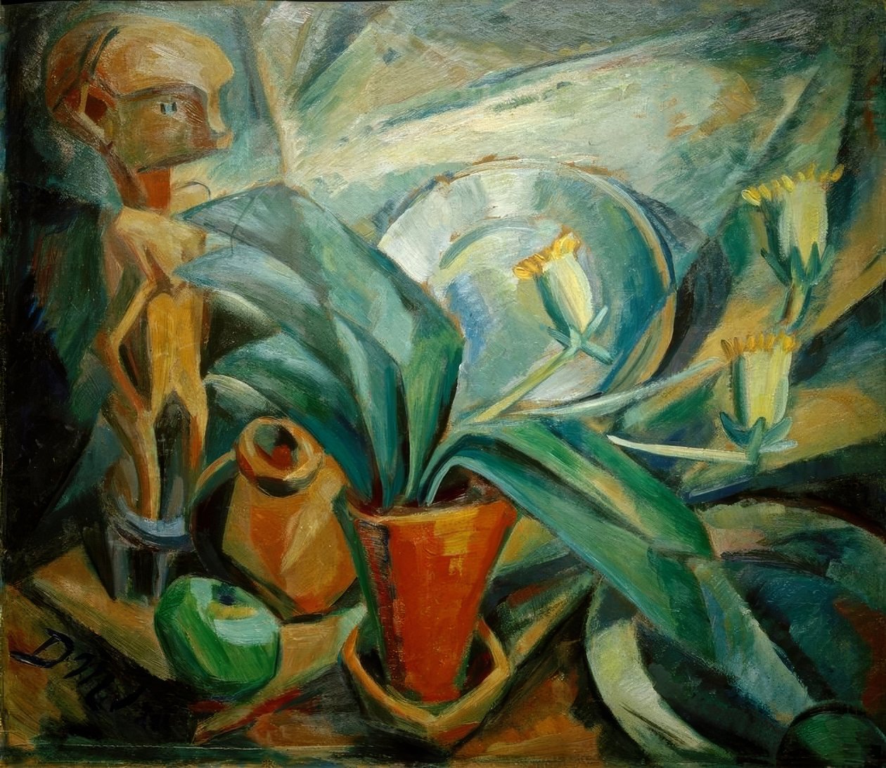 Still Life with Calla and Figure by Dorothea Mätzel Johannsen