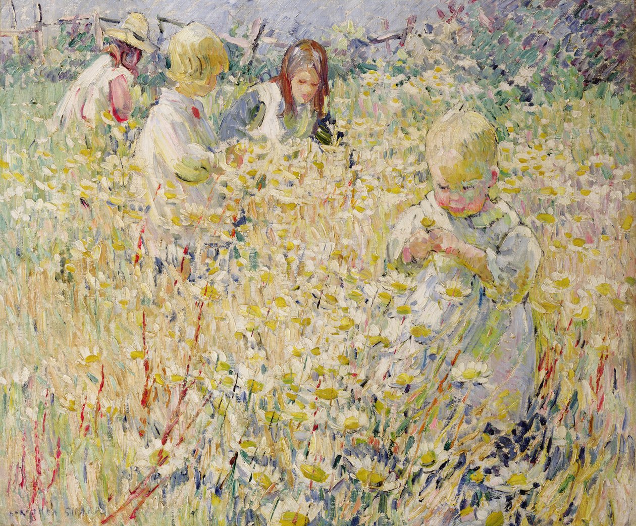 Amongst the Daisies by Dorothea Sharp