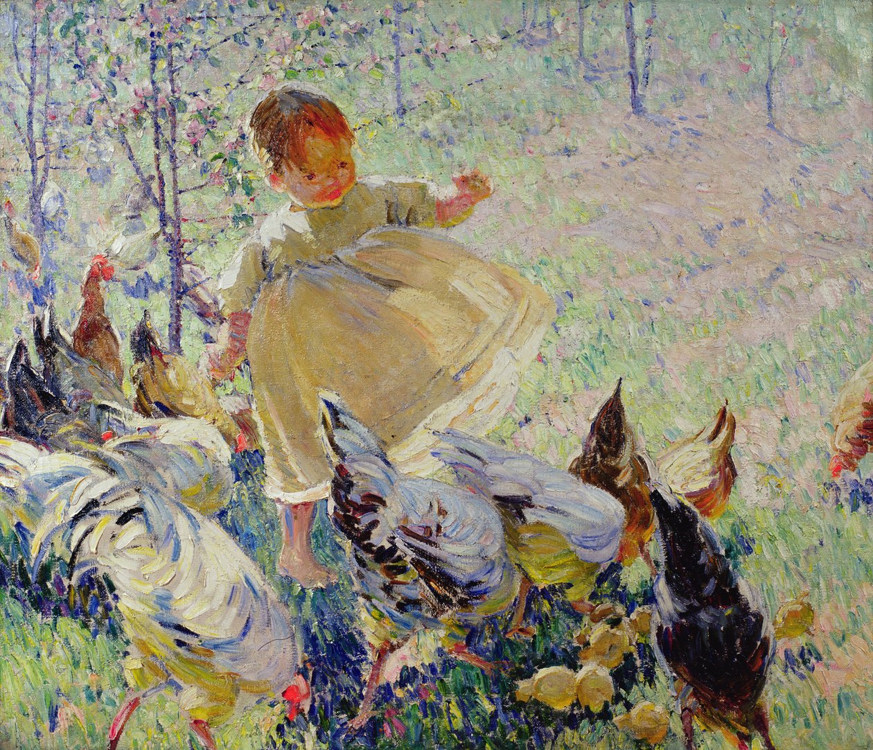 Feeding the Chickens by Dorothea Sharp