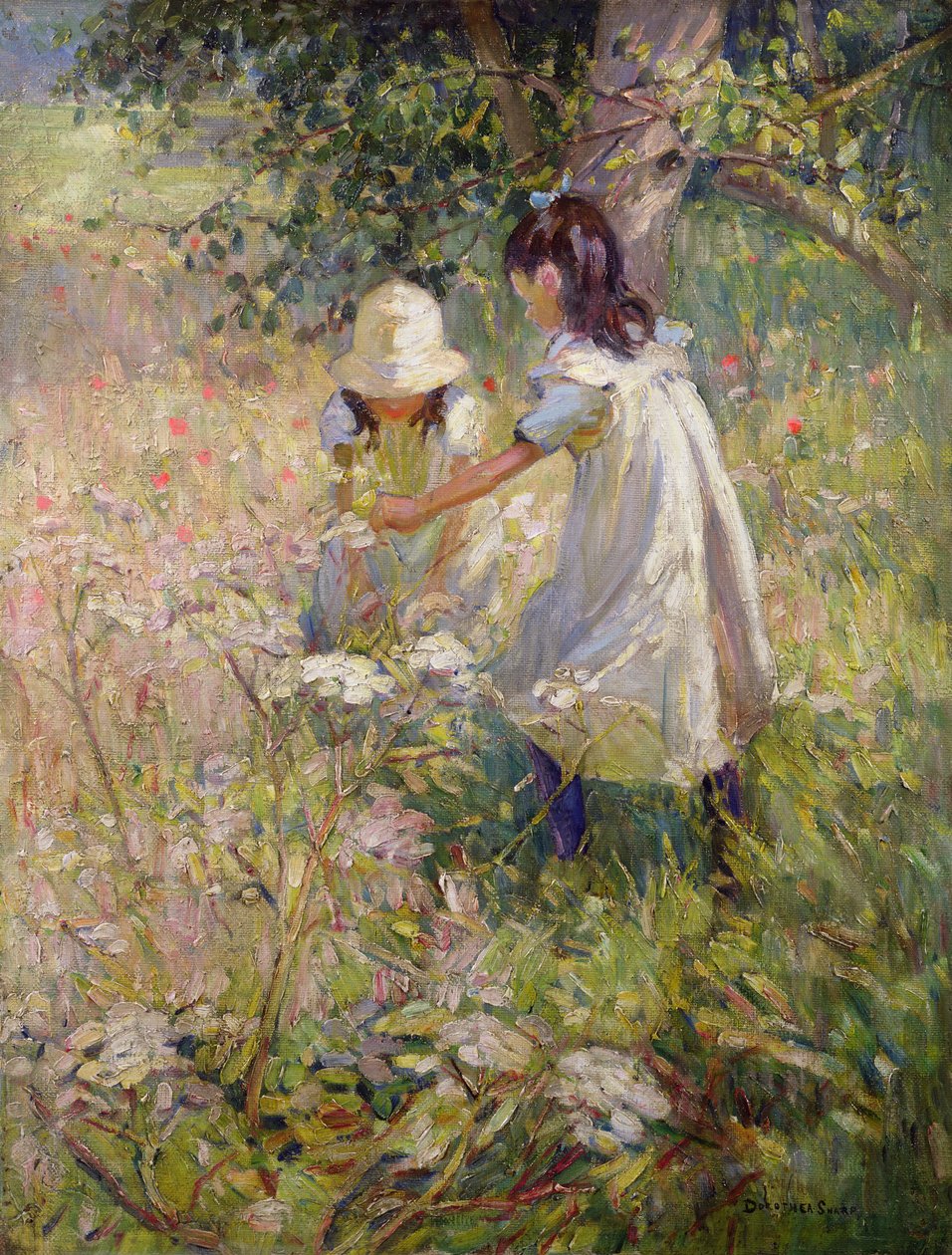 Picking Wild Flowers by Dorothea Sharp