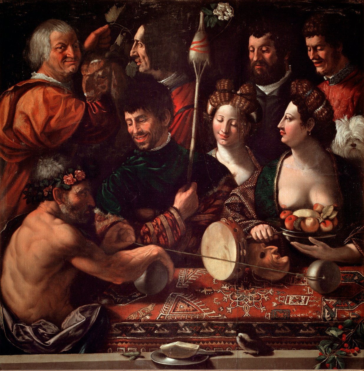 Bambocciata (burlesque painting). Witchcraft or allegory of Hercules by Giovanni Luteri dit Dosso Dossi by Dosso Dossi