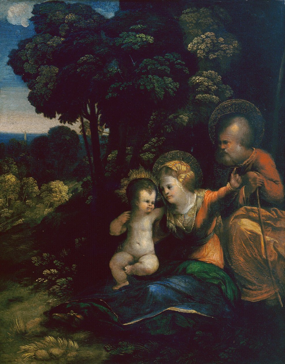 Rest on the Flight into Egypt by Dosso Dossi