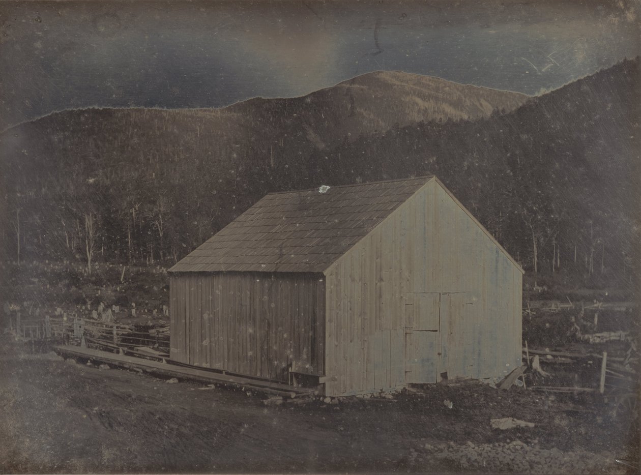 View of a Barn in New Hampshire by Dr. Samuel A. Bemis