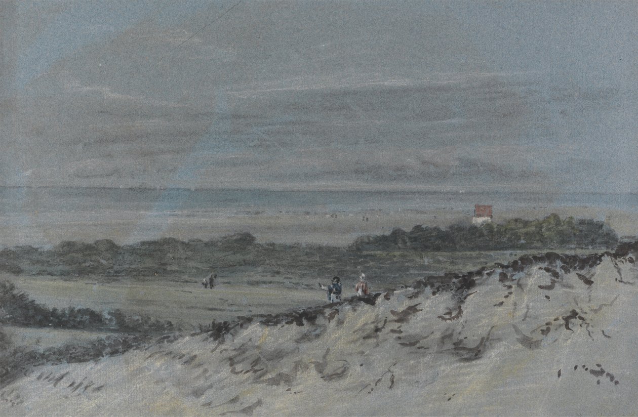 Seashore with Sand Dunes by Dr. Thomas Monro