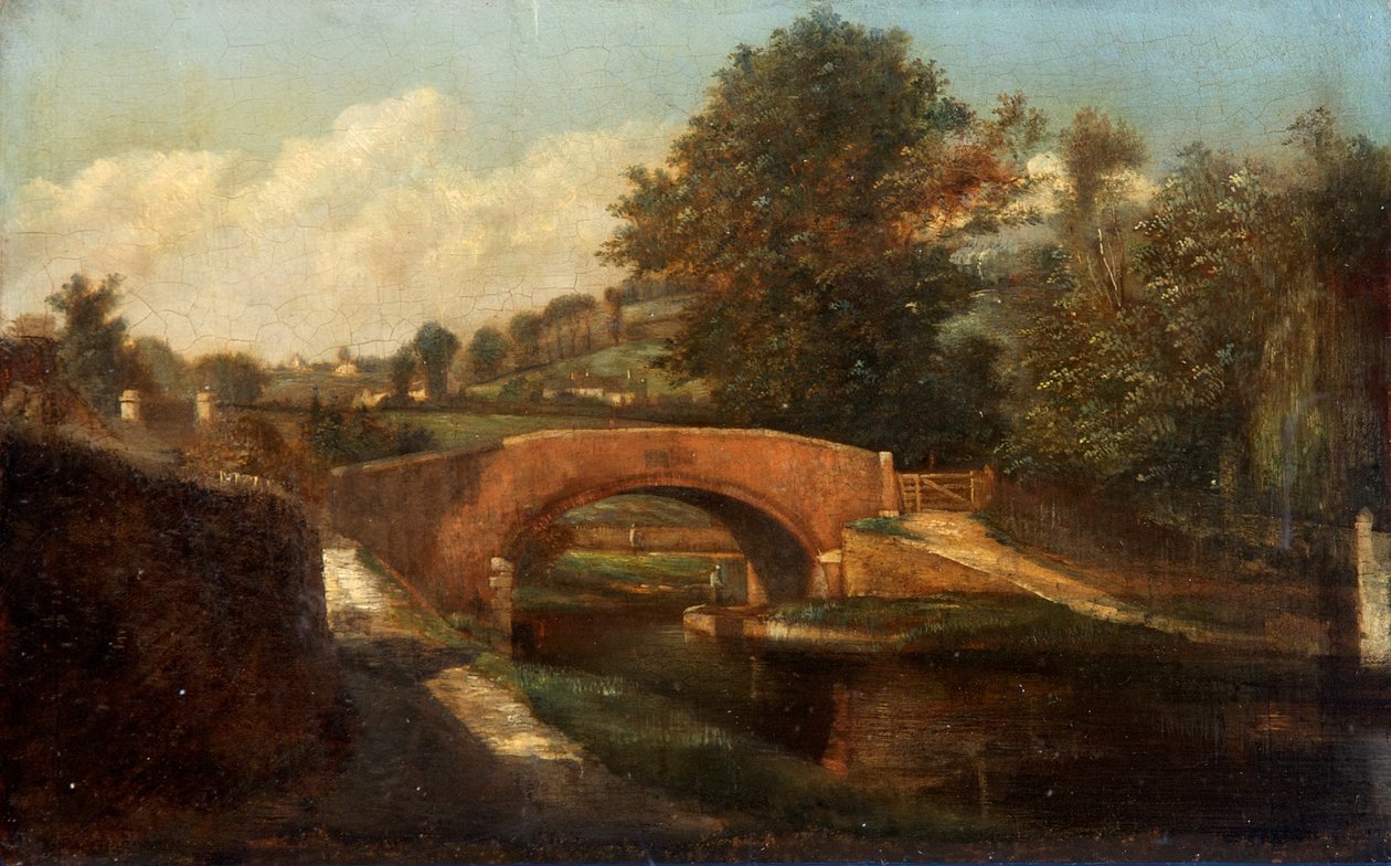 Canal Bridge, Brimscombe, Gloucestershire by Désiré Delaplace Gérardin