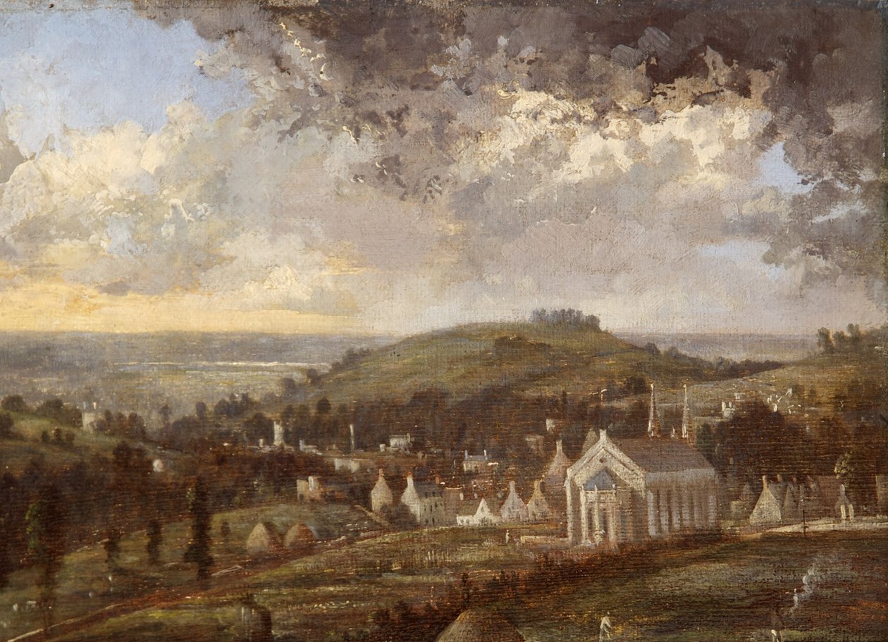 Stroud and the Severn, Gloucestershire by Désiré Delaplace Gérardin