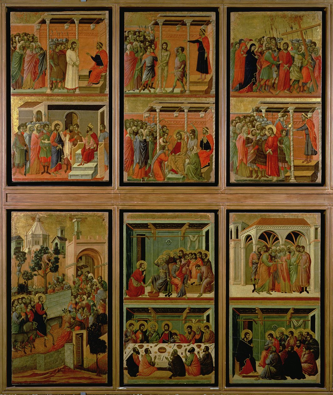 Maesta: Eleven Scenes from the Passion, 1308-11 by Duccio di Buoninsegna
