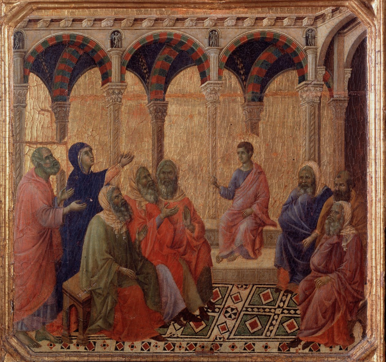 Life of Jesus: The Dispute with the Doctors (detail) by Duccio di Buoninsegna