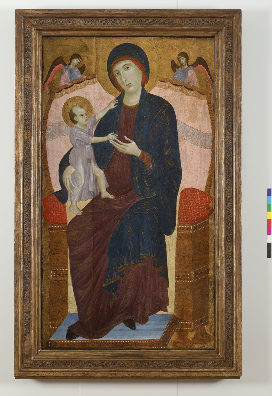 Madonna and Child Enthroned and Angels by Duccio di Buoninsegna