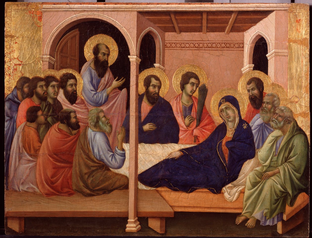 Mary Leaves the Apostles by Duccio di Buoninsegna