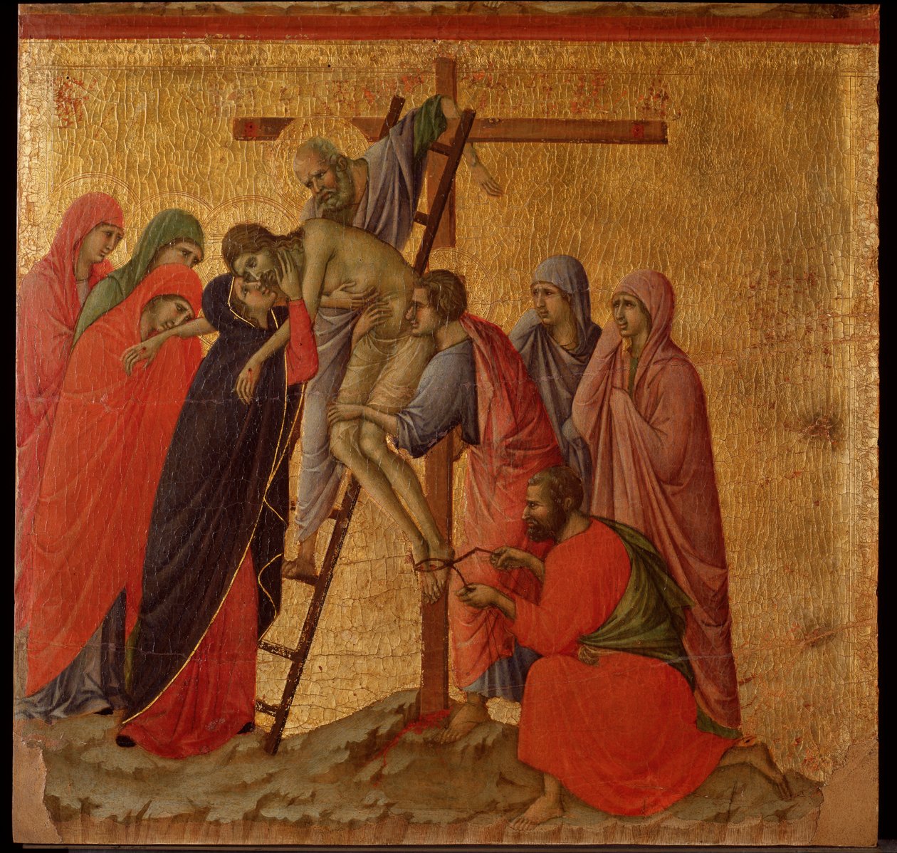 Passion: The Deposition: Maesta Altarpiece by Duccio di Buoninsegna