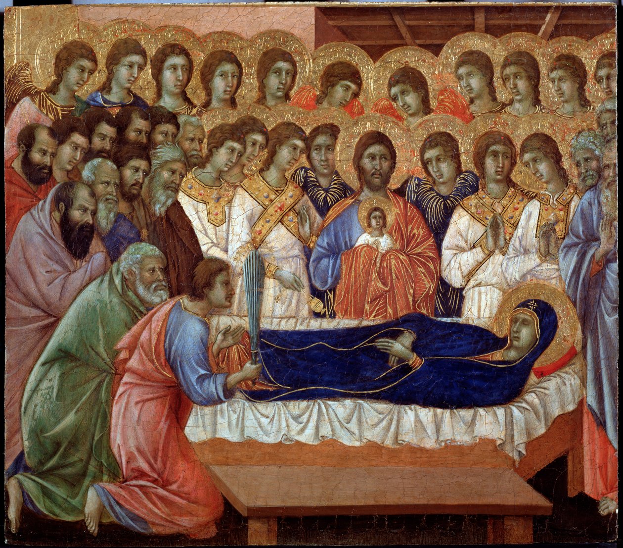 The Dormition of the Virgin (detail) by Duccio di Buoninsegna