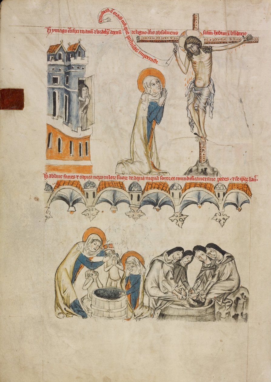 Christ Blessing Saint Hedwig; Saint Hedwig Washing Her Grandson