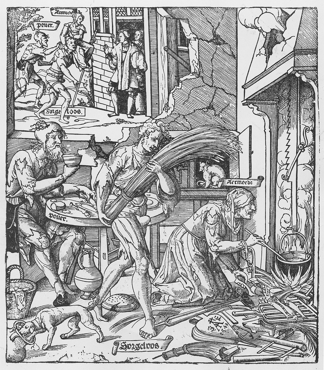 Sorgheloos Carrying a Sheaf, 1541 by Dutch School