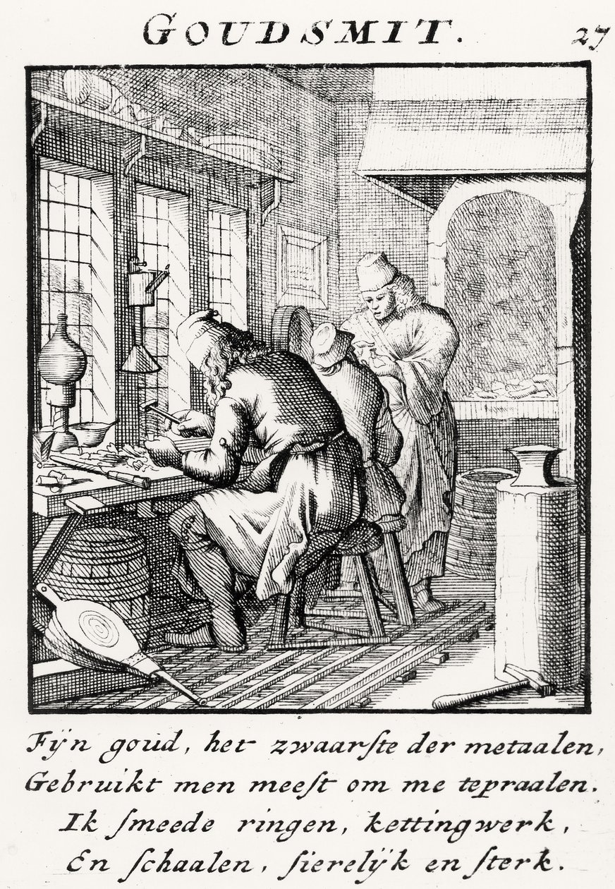The Goldsmith, 1718 by Dutch School