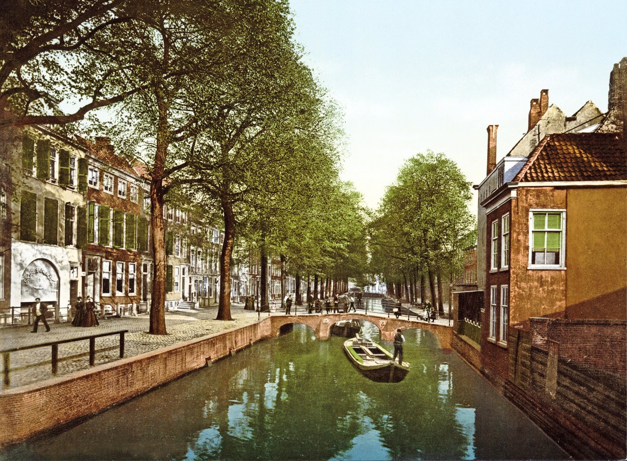 View down a canal in the Hague by Dutch Photographer