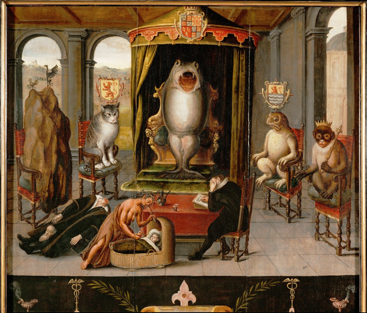Allegory on the Execution of Johan van Oldenbarnevelt by Dutch School