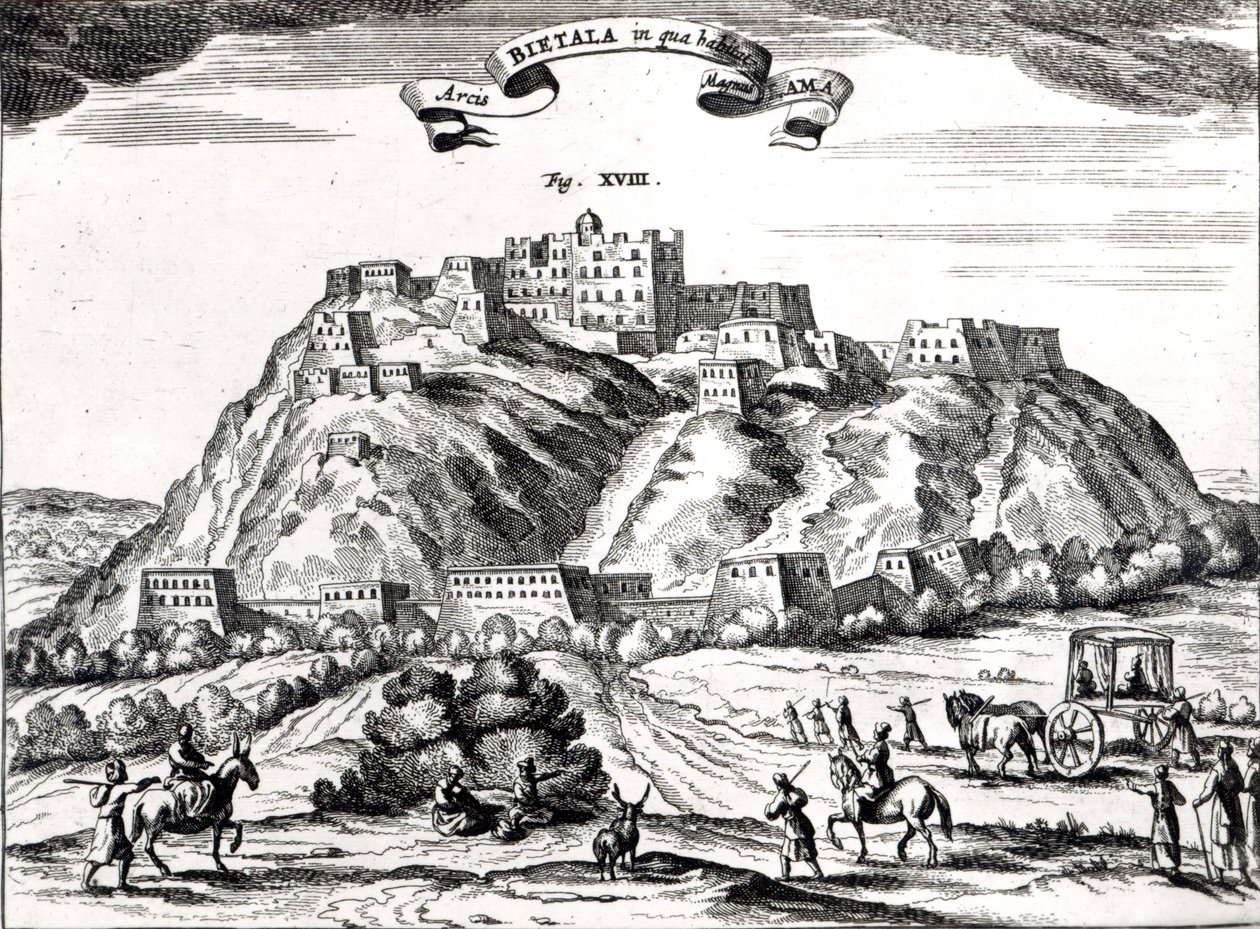 Bietala, Fortress of Lama the Great, Kingdom of Lhassa, illustration from 