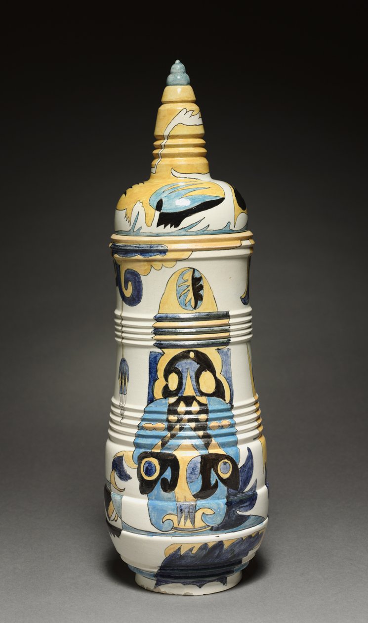 Covered Jar, Designed by Theodorus A. C. Colenbrander, Made by Rozenburg Factory, Netherlands by Dutch School